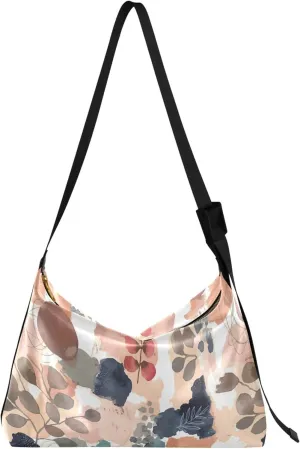 Cute Sloth Kawaii Animal Leather Hobo Bags for Women Large Men Leather Purse Trendy Leaf Print Shoulder Designer Bag