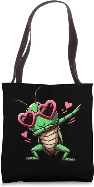Dabbing Grasshopper Sunglasses Animal Dab Dance Tote Bag