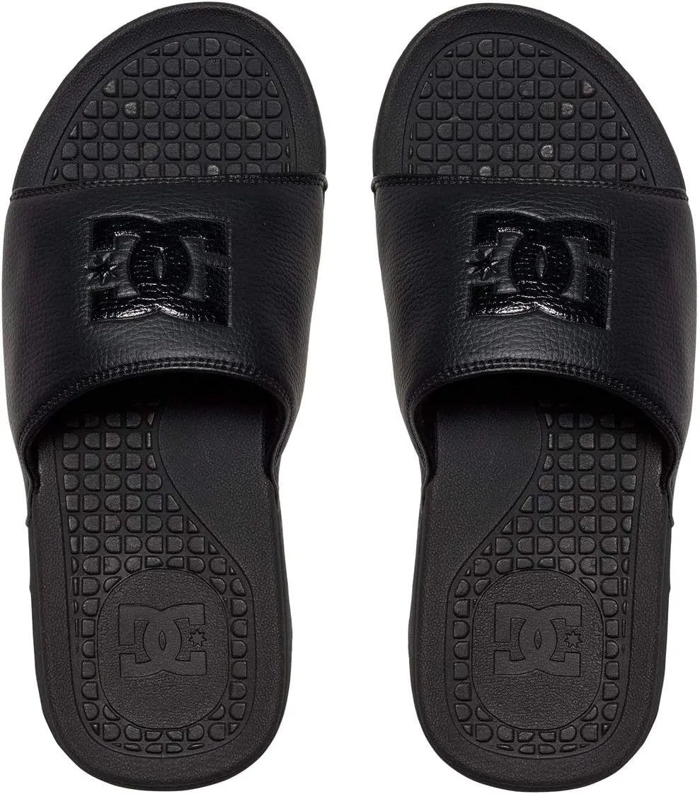 DC Shoes Men's Thong Sandals Flip Flops , Black , 9 US