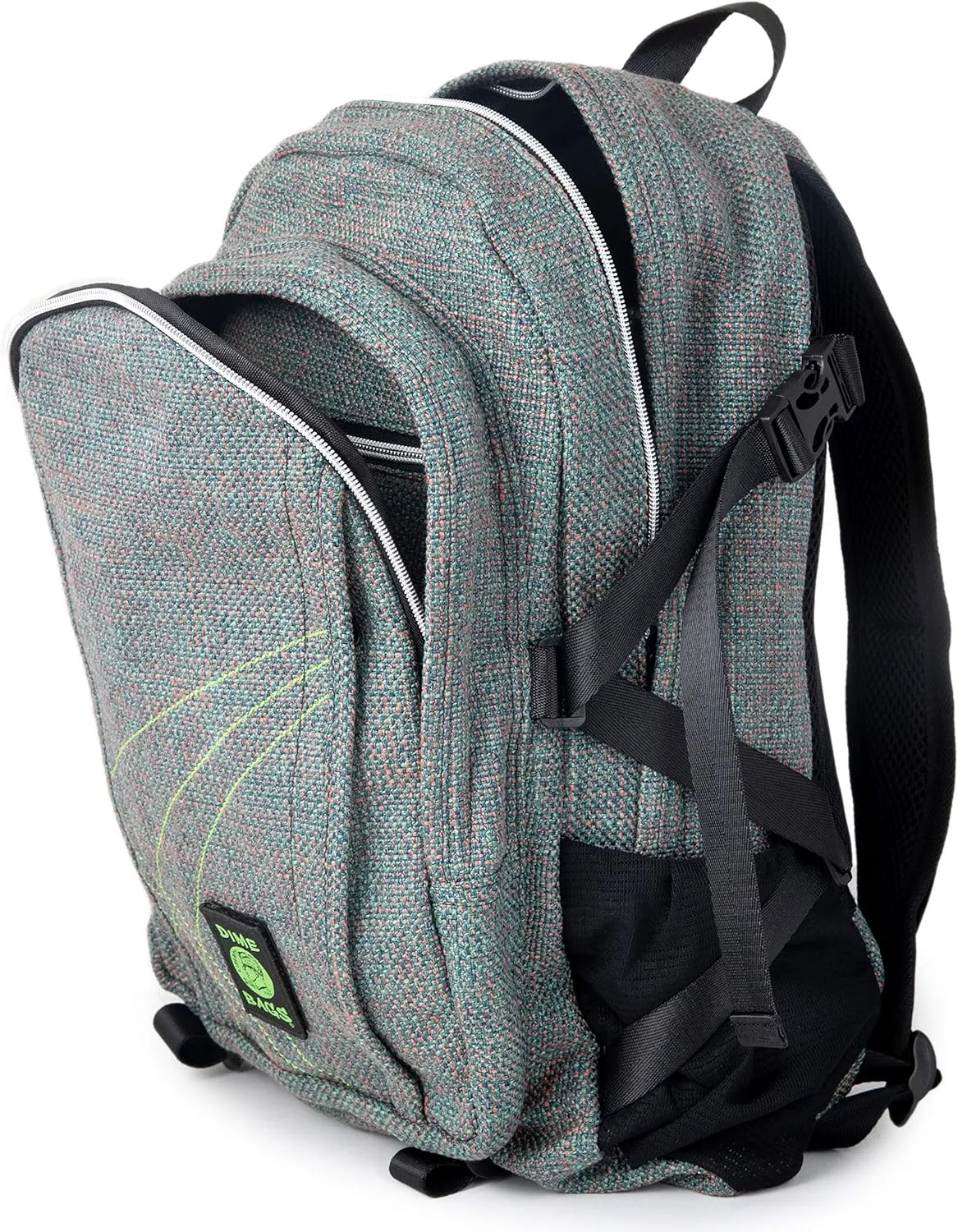 DIME BAGS - Classic Backpack - Backpack for All Genders - Includes & Airtight (Hemp Material, Aqua)