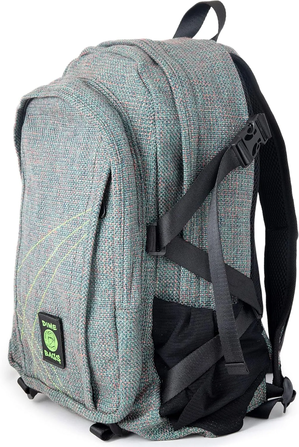 DIME BAGS - Classic Backpack - Backpack for All Genders - Includes & Airtight (Hemp Material, Aqua)