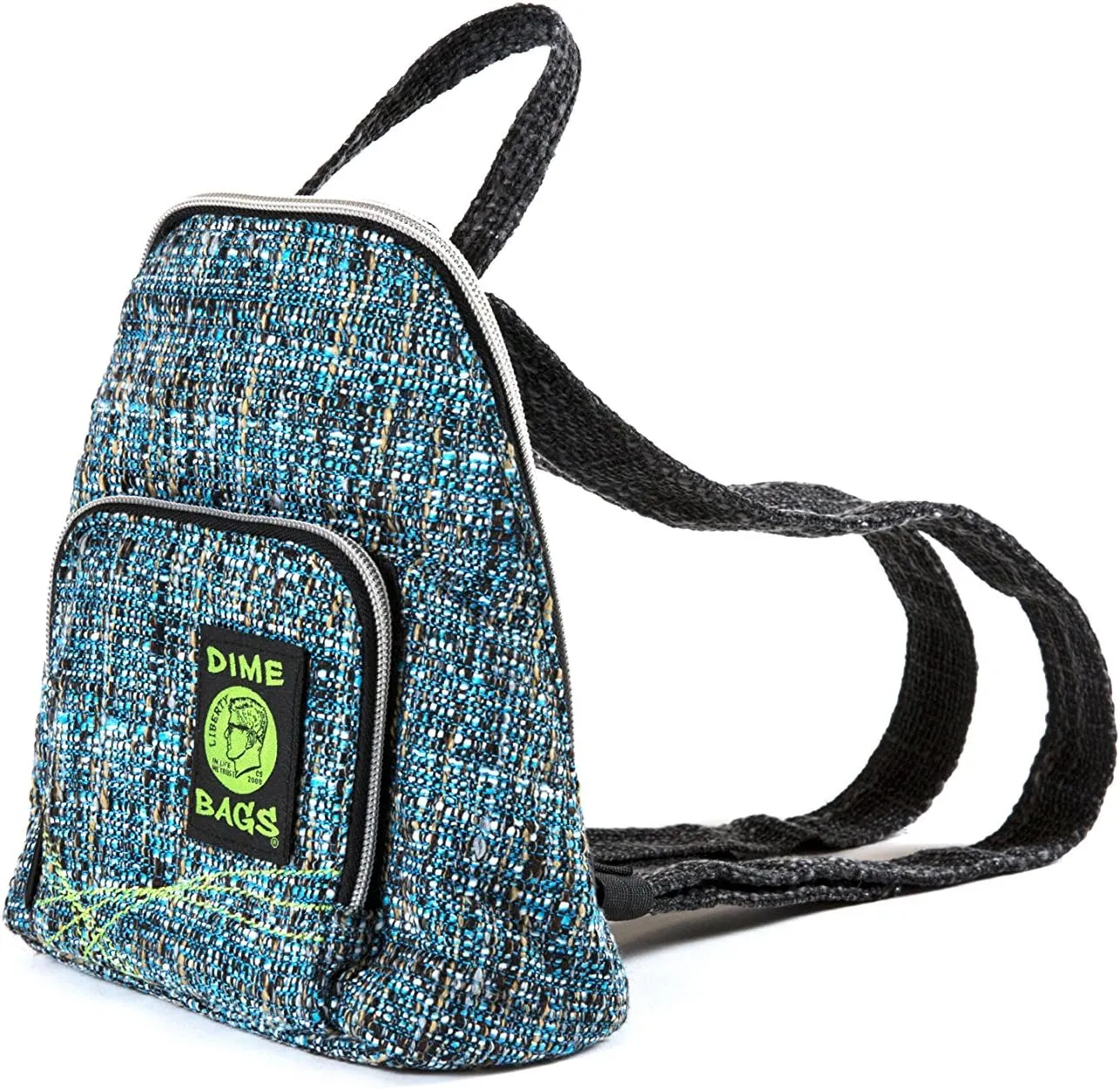 DIME BAGS - Club Kid Backpack - Stylish Mini Backpack with (Hemp Material,)