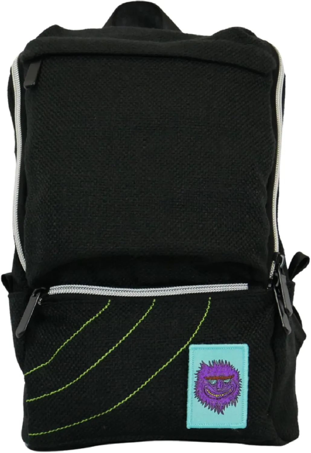 DIME BAGS - The Tab Crossbody Sling Backpack, Vincent Gordon Limited Edition, Durable, Adjustable Strap, Hemp & Polyester Blend, (Black)