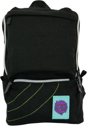 DIME BAGS - The Tab Crossbody Sling Backpack, Vincent Gordon Limited Edition, Durable, Adjustable Strap, Hemp & Polyester Blend, (Black)