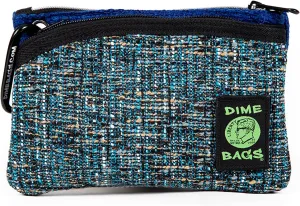 DIME BAGS Zipline | Hemp Wallet with Zipper Closure (8 inch, Midnight)