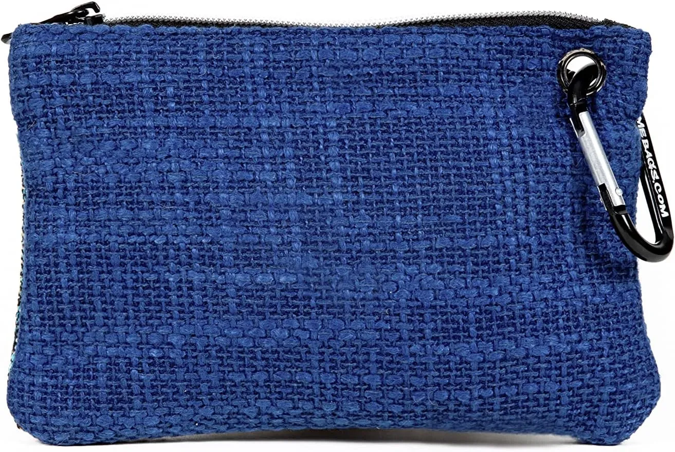 DIME BAGS Zipline | Hemp Wallet with Zipper Closure (8 inch, Midnight)