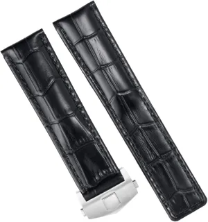 DISMAY Leather Watch Band Strap Made for Tag Heuer Watches with 20mm Lug