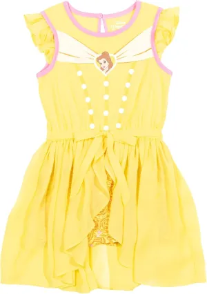 Disney Princess Girls Romper With Skirt Overlay Toddler to Big Kid