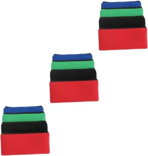 DOITOOL 3sets Cute Pencil Case Pencil Pouch Bulk Zipper Bag Organizer Stationery Storage Bag 4pcs*3