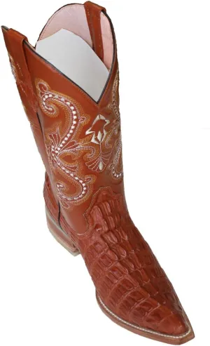Dona Michi Cowboy Boot's Leather Crocodile Back Cut Cowboy Handmade Luxury Boots