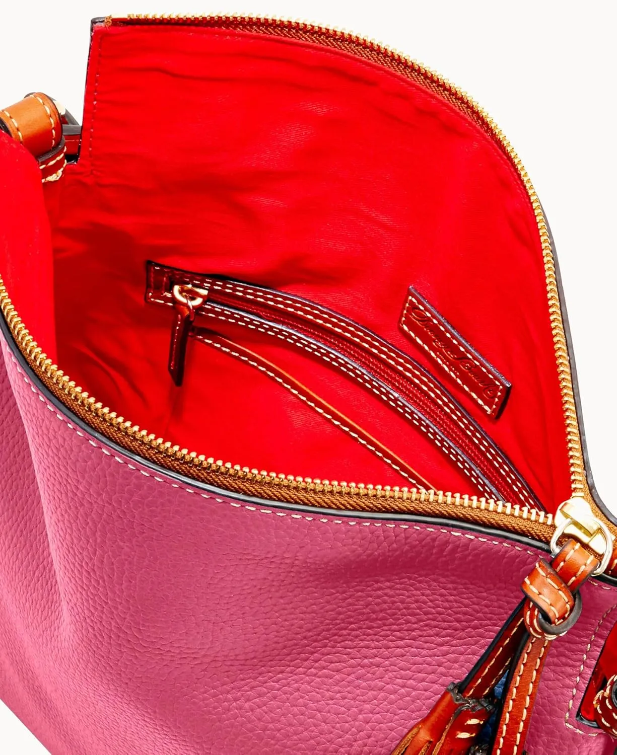 Dooney & Bourke Hobo Bags for Women, Pebble Grain Leather Twist Strap Hobo Shoulder Bag