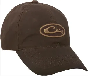 Drake Waterfowl Men's 8oz Waxed Canvas Mid-Profile Logo Cap