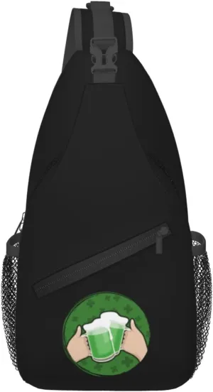 Drinking To Celebrate Crossbody Bags For Women Men Chest Backpack Gym Shoulder Bag Travel Outdoor Sports Casual Crossbody Bags