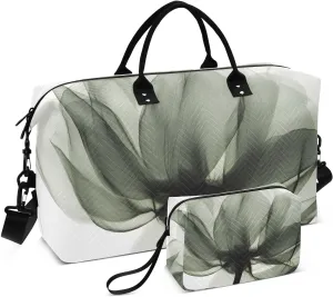 Duffel Bag for Traveling, Beautiful Floral Perspective Travel Bag Gym Bag, with Multiple Interior Pockets Shoulder Weekender Bag for Women Men with Toiletry Bag 20.5L x 1.9W x 13.8H