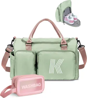 Duffle Bag, graduation gifts for her, Initial Travel Duffel Bag, Gym Bag, Duffel Bag,Personalized Weekender Bag?Friend Wedding Girlfriend Birthday Gifts for Women Gifts for Teens