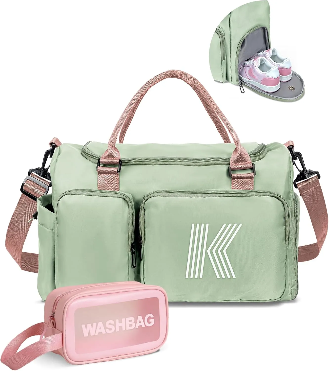 Duffle Bag, graduation gifts for her, Initial Travel Duffel Bag, Gym Bag, Duffel Bag,Personalized Weekender Bag?Friend Wedding Girlfriend Birthday Gifts for Women Gifts for Teens