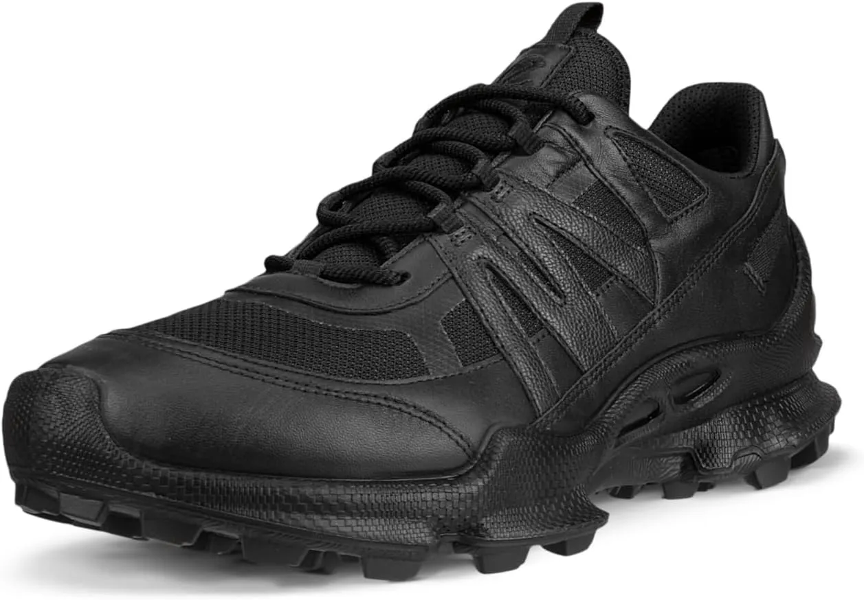 ECCO Mens Biom C-Trail 803254 Leather Textile Black Black Black Trainers 9-9.5 US