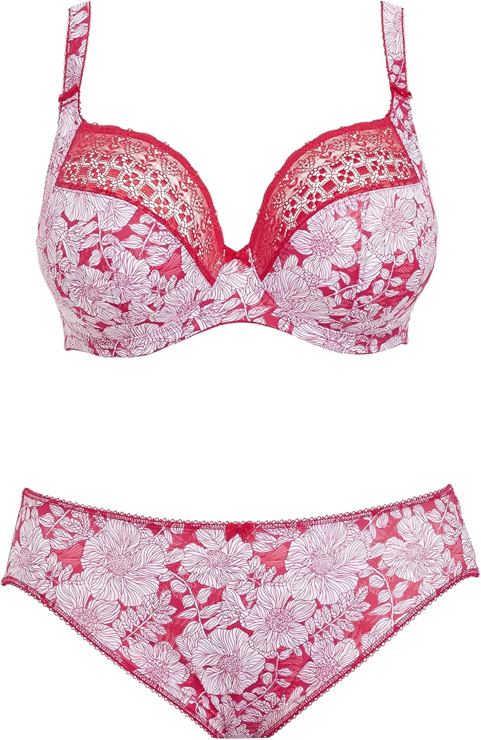 Elomi Kim Underwire Stretch Lace Plunge Bra Bra