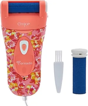 Emjoi Micro-Pedi Tornado Electric Callus Remover (Pink Floral)
