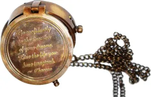 Engraved Compass Directional Magnetic Pocket Personalized Gift for Camping, Hiking and Touring