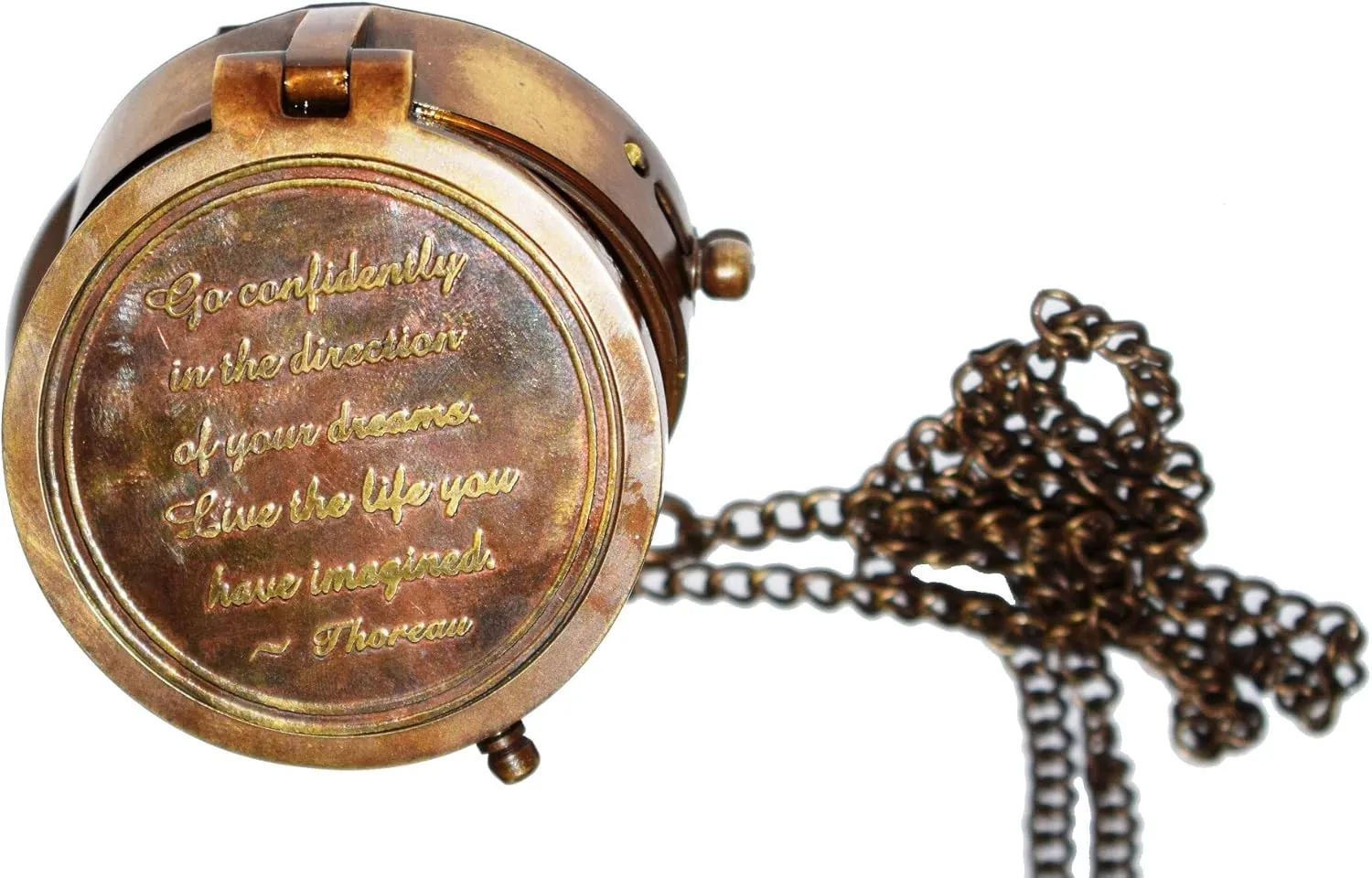 Engraved Compass Directional Magnetic Pocket Personalized Gift for Camping, Hiking and Touring