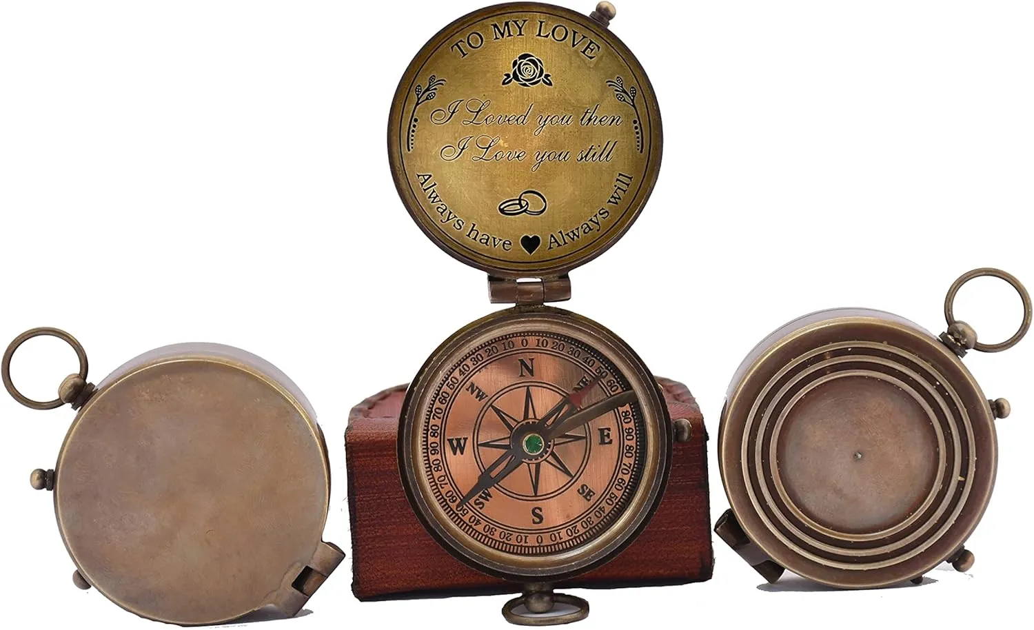 Engraved Compass, Gift for Husband, Gift for Him, Long Distance Boyfriend Gift, Fiance Gift, Long Distance Relationship Gift for Army Boyfriend Gift.