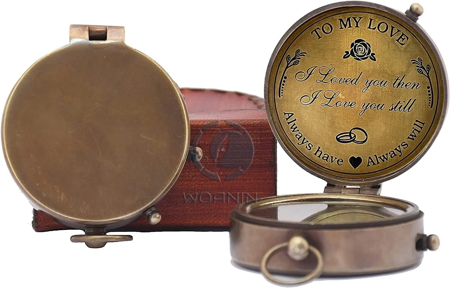 Engraved Compass, Gift for Husband, Gift for Him, Long Distance Boyfriend Gift, Fiance Gift, Long Distance Relationship Gift for Army Boyfriend Gift.