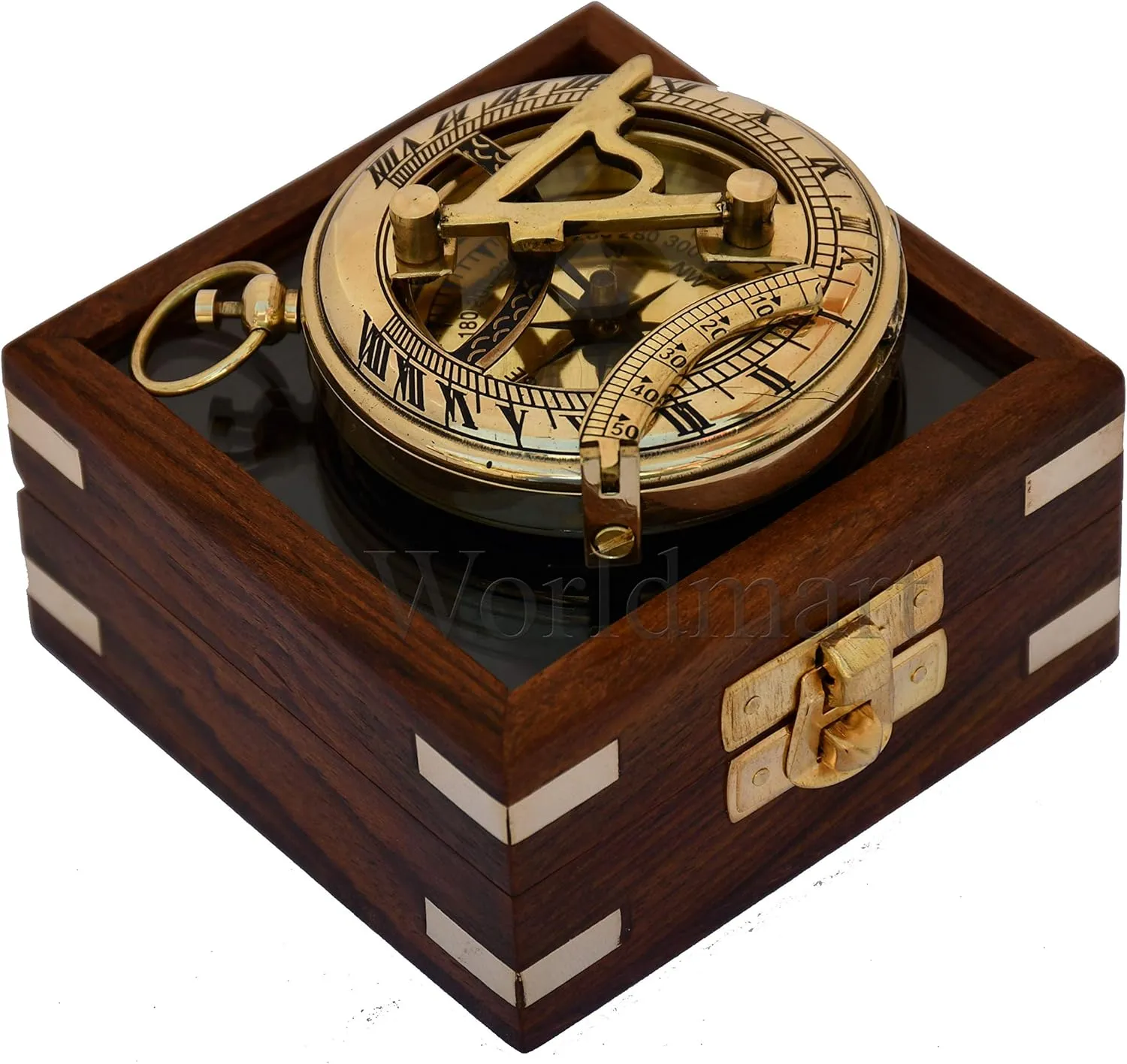 Engraved Nautical Compass - Personalized Compass for Men, Groomsmen, Hiking, Corporate, Wedding Gifts