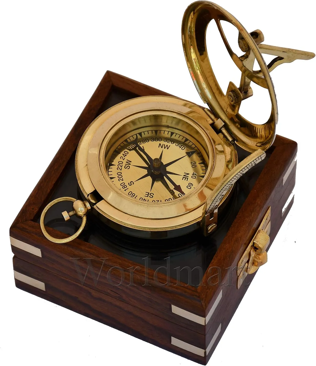 Engraved Nautical Compass - Personalized Compass for Men, Groomsmen, Hiking, Corporate, Wedding Gifts