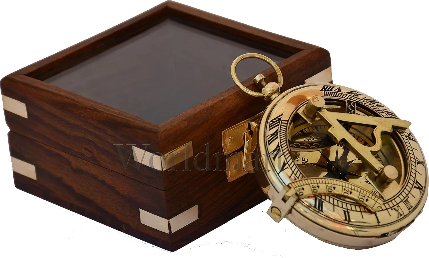 Engraved Nautical Compass - Personalized Compass for Men, Groomsmen, Hiking, Corporate, Wedding Gifts