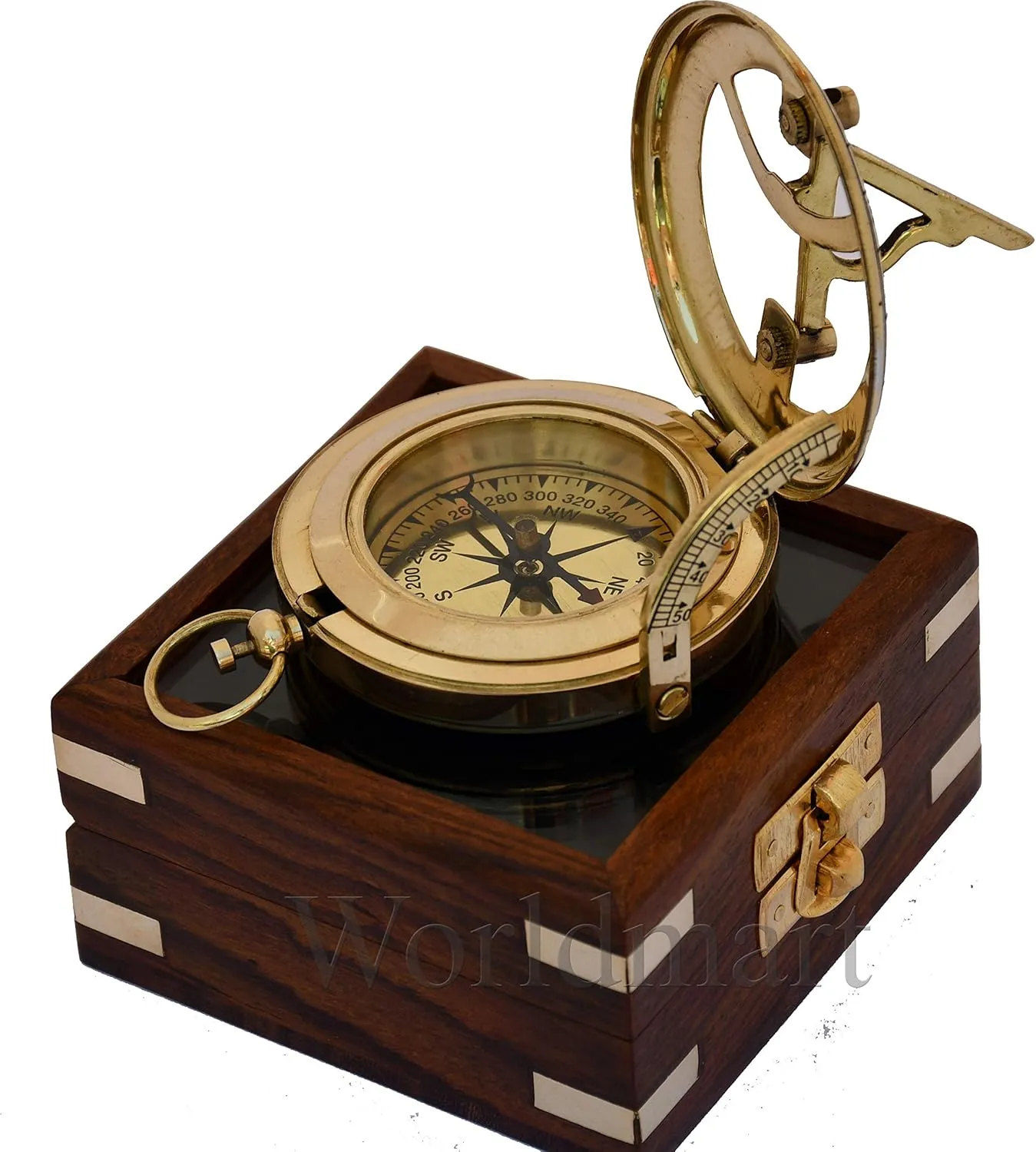 Engraved Nautical Compass - Personalized Compass for Men, Groomsmen, Hiking, Corporate, Wedding Gifts