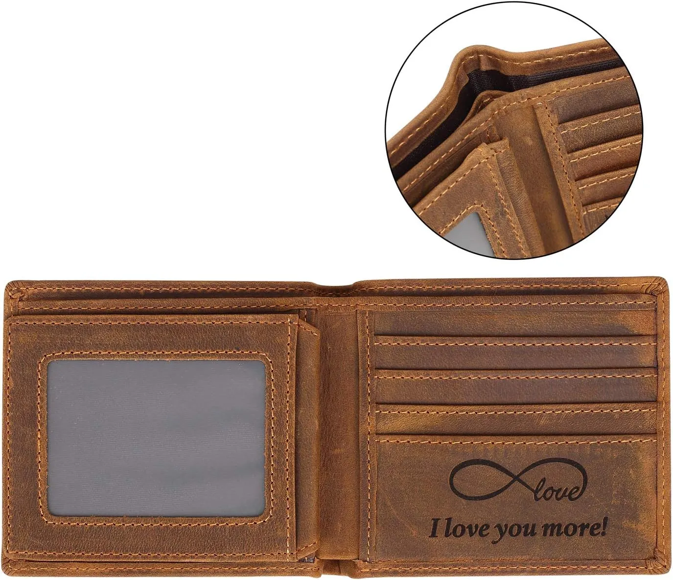 Engraved Personalized Wallet For Men - Gift For Boyfriend, Husband
