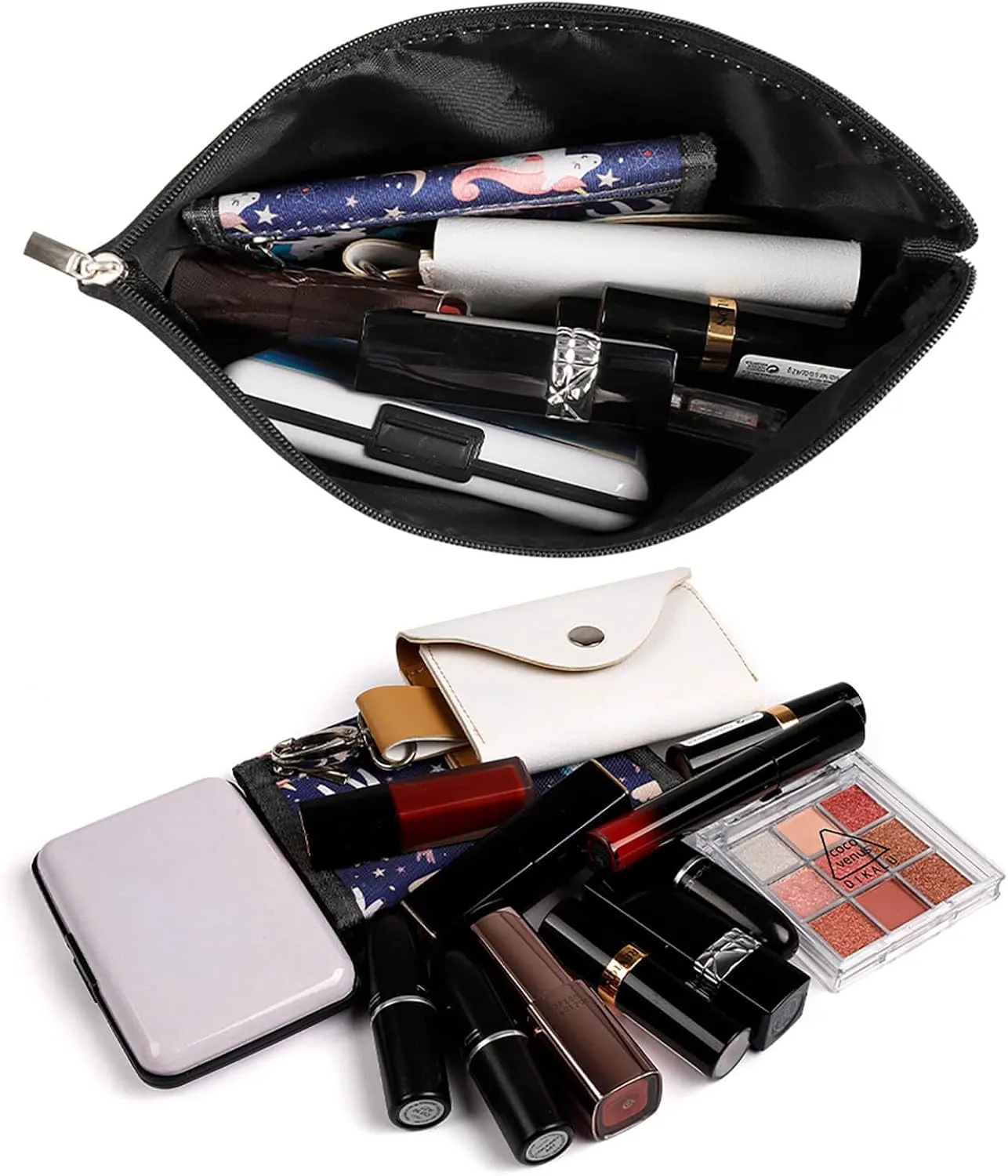 Equatorial Guinea Flag Portable Cosmetic Organizer Bag Travel Makeup for Women