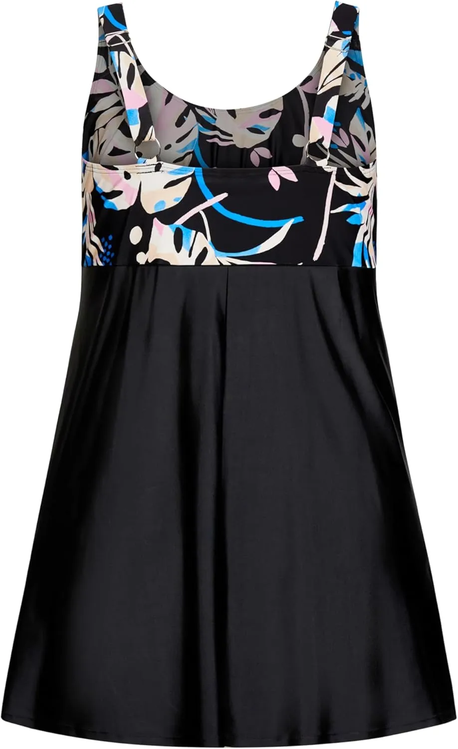 EVANS Women's Empire Print Swim Dress