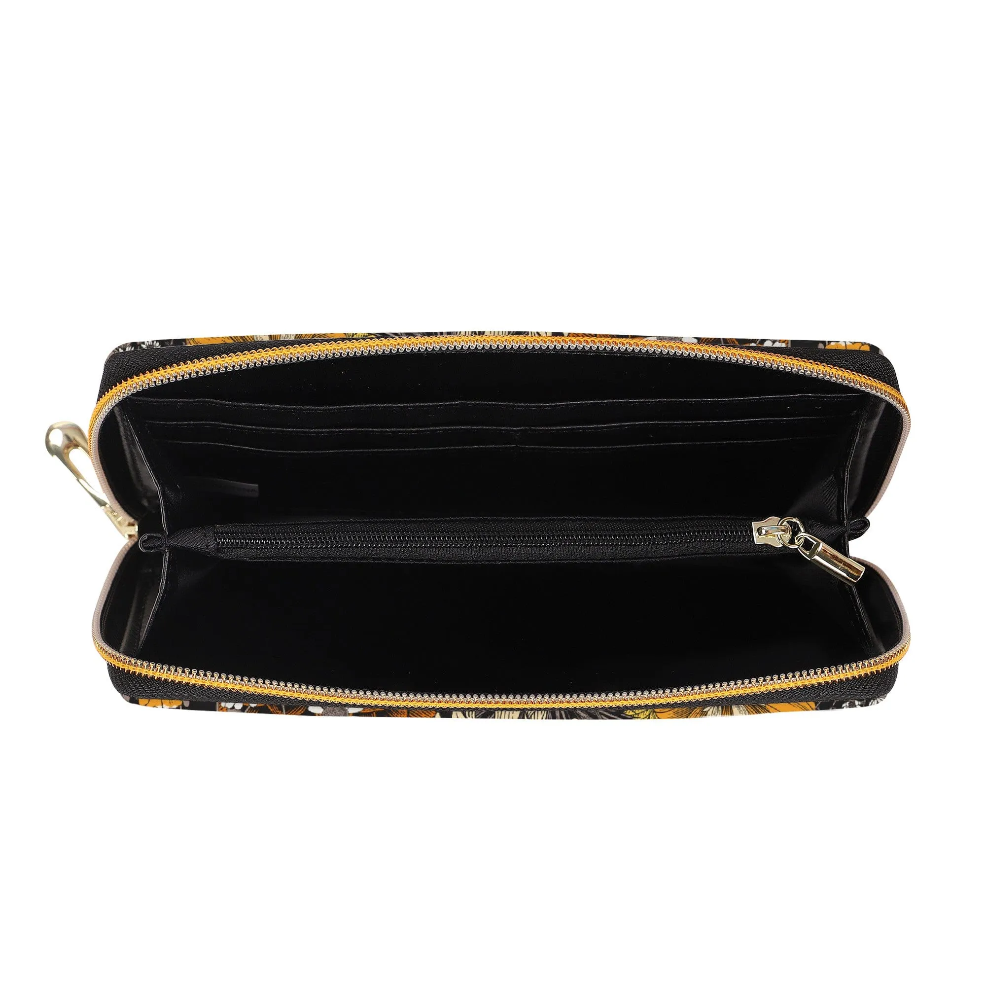 Fall Flowers Zip-Around Wallet