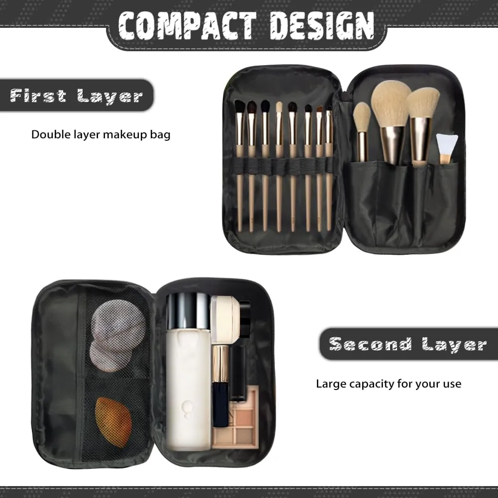 Fashion Makeup Bag for Women Floral Peacock Travel Make Up Organizer Bag Large Capacity Storage Bag,Birthday Gift
