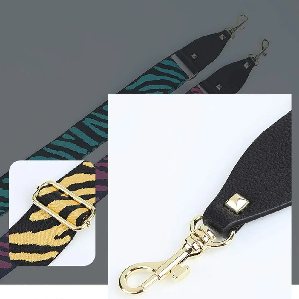 Faux Leather Crossbody-Strap Shoulder Bag Strap-Replacement Purse Strap Bag Replacement-Strap For Handbag (Black)