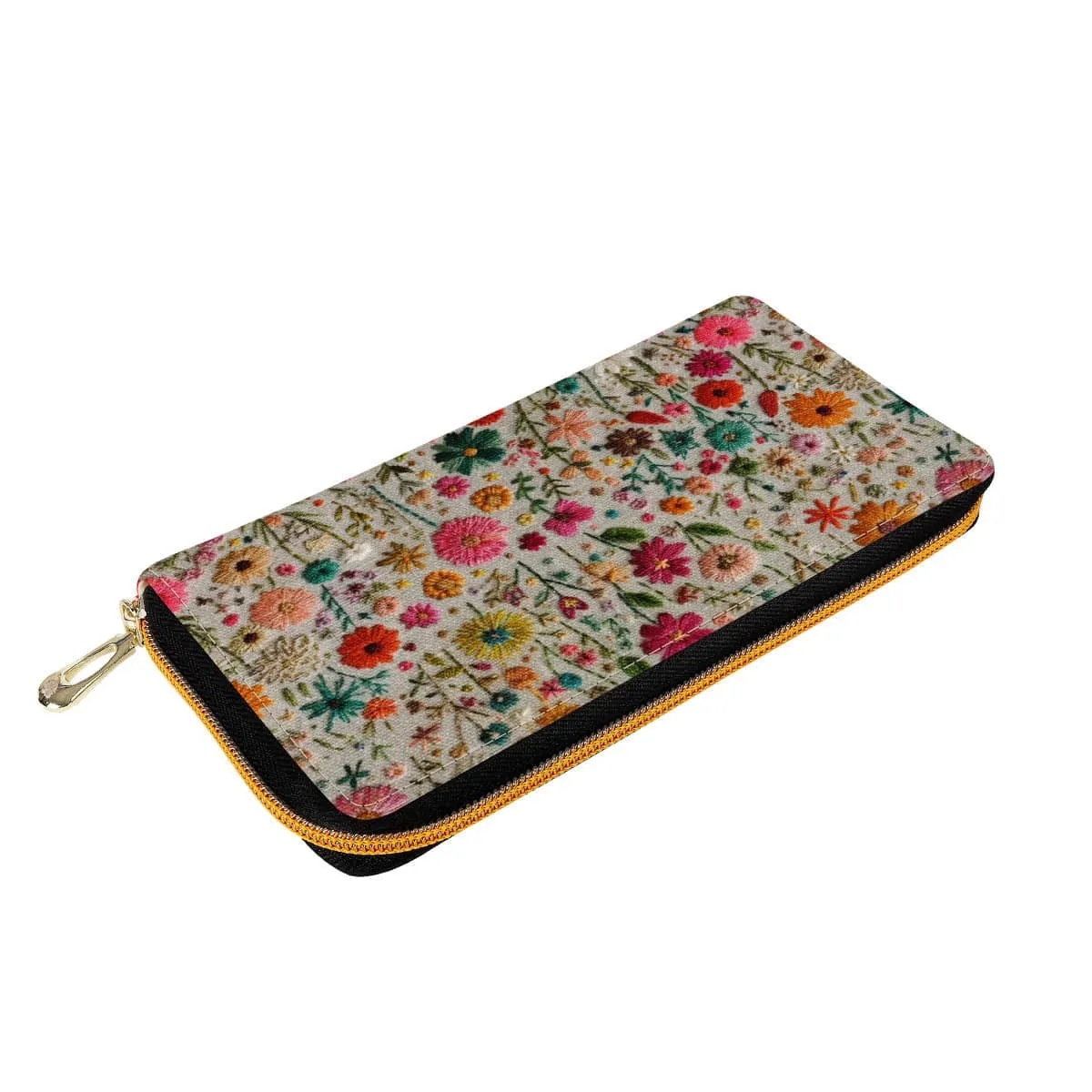 Field of Flowers Zip-Around Wallet