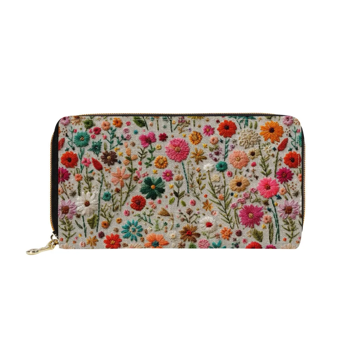 Field of Flowers Zip-Around Wallet