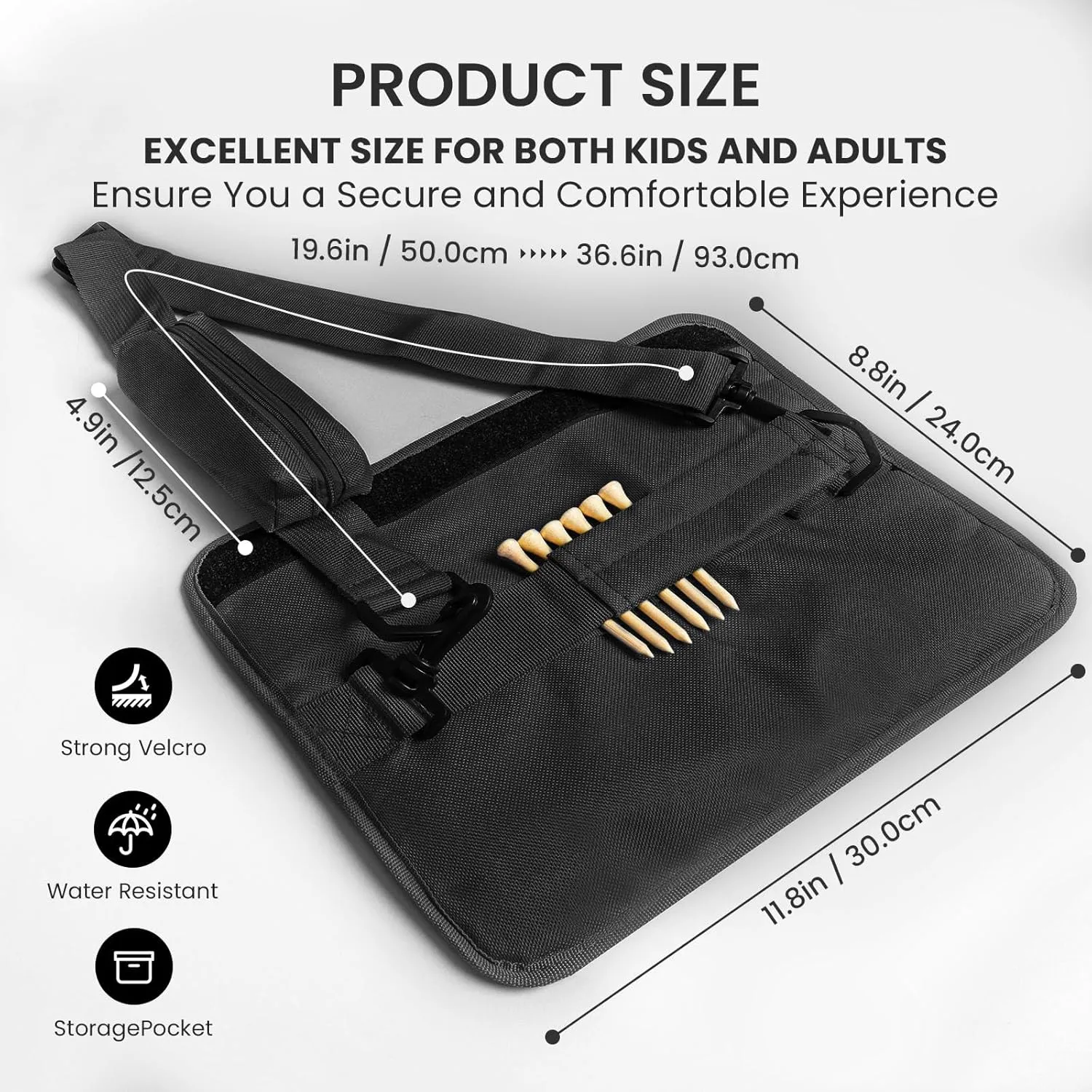 FINGER TEN Golf Club Bag Mini Lightweight for Men Women Ladies Kids with/Without Ball Pouch Pack, Portable for Driving Range Carrier Course Training Case