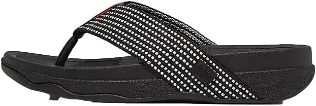 FitFlop Men's Surfer Weave-Stripe Toe-Post Sandals