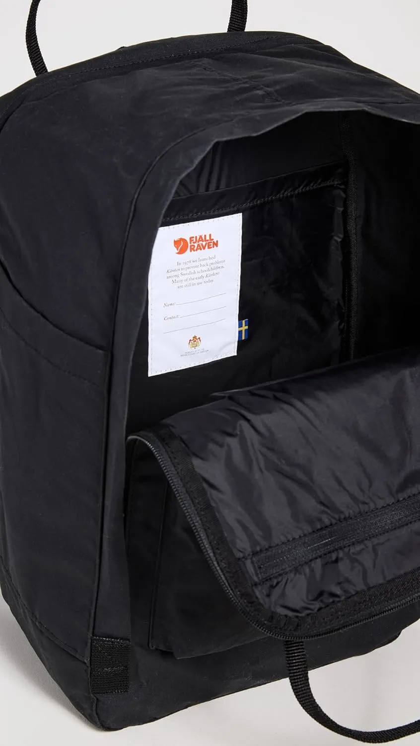 Fjallraven Women's Kanken Laptop Backpack 17", Black, One Size