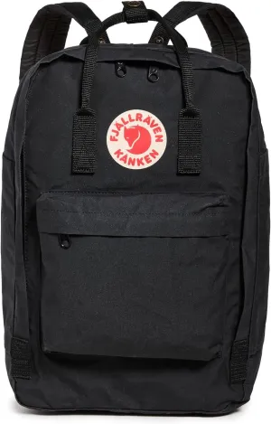 Fjallraven Women's Kanken Laptop Backpack 17", Black, One Size