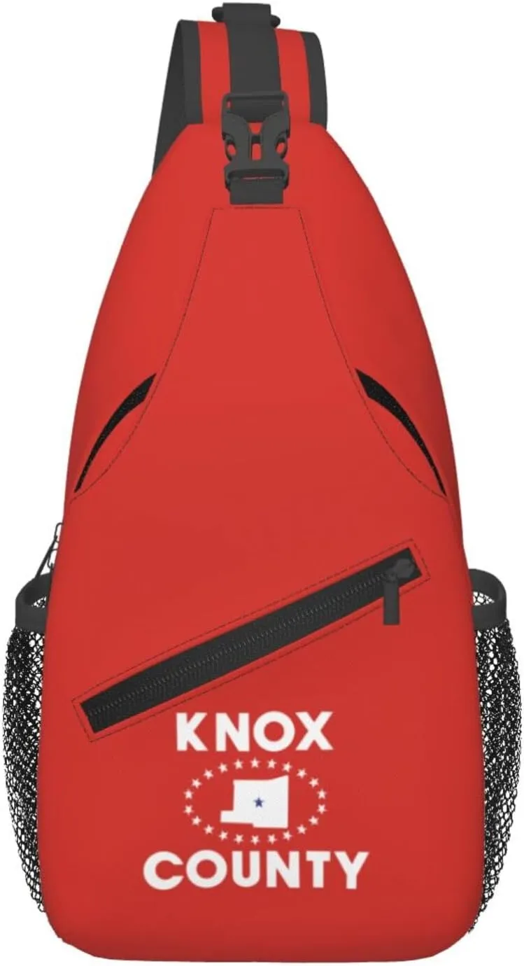 Flag Of Knox County, Ohio Crossbody Bags For Women Men Chest Backpack Gym Shoulder Bag Travel Outdoor Sports Casual Crossbody Bags