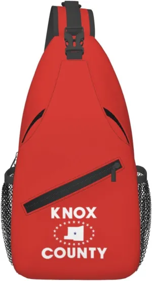 Flag Of Knox County, Ohio Crossbody Bags For Women Men Chest Backpack Gym Shoulder Bag Travel Outdoor Sports Casual Crossbody Bags