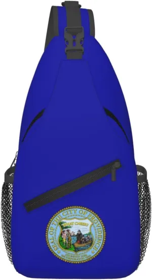 Flag Of Providence, Rhode Island Crossbody Bags For Women Men Chest Backpack Gym Shoulder Bag Travel Outdoor Sports Casual Crossbody Bags