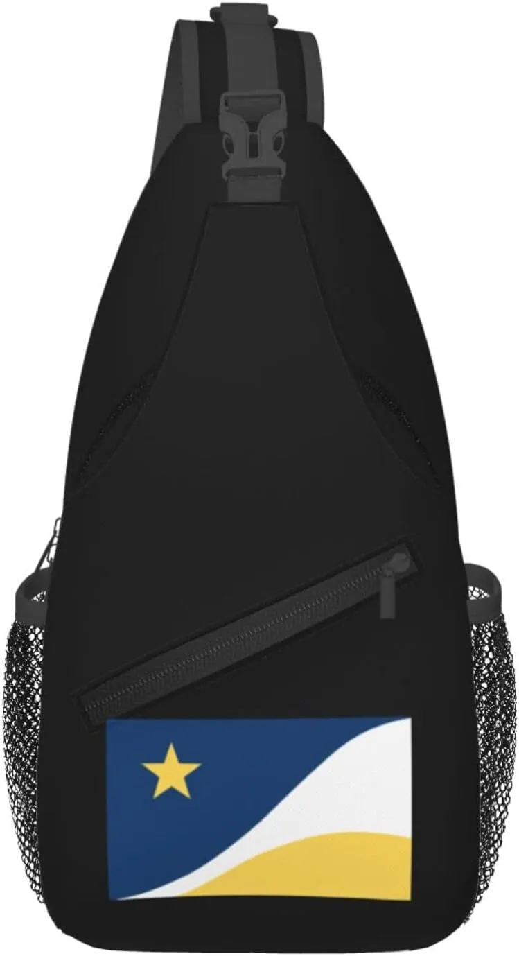 Flag Of Yorba Linda, California Crossbody Bags For Women Men Chest Backpack Gym Shoulder Bag Travel Outdoor Sports Casual Crossbody Bags