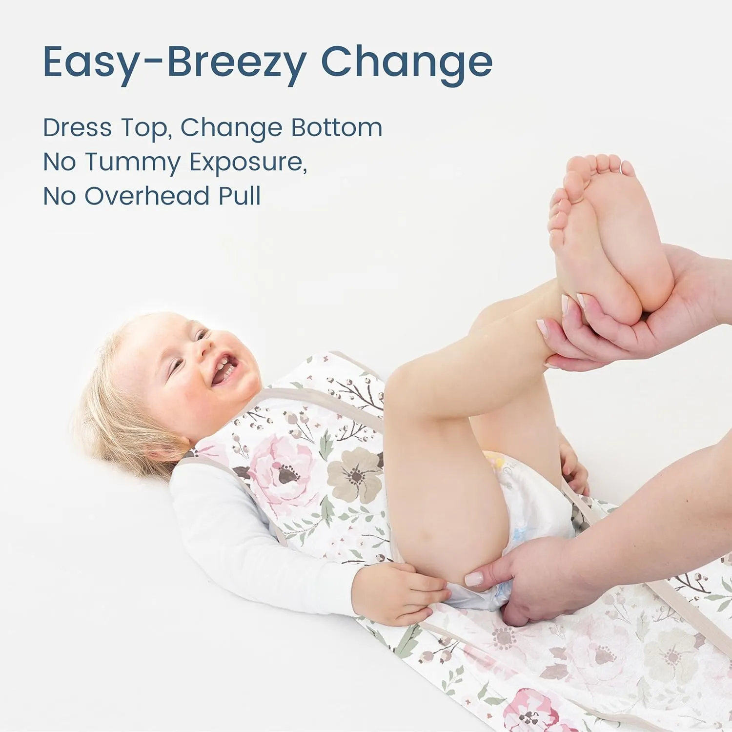 Floral Sleep Sack 6-12-15 months 2-Pack,0.5 TOG Stretchy Summer Wearable Blanket with 2-Way Safe Zippers, Cofy Soft Baby Sleeping Bag for Babies