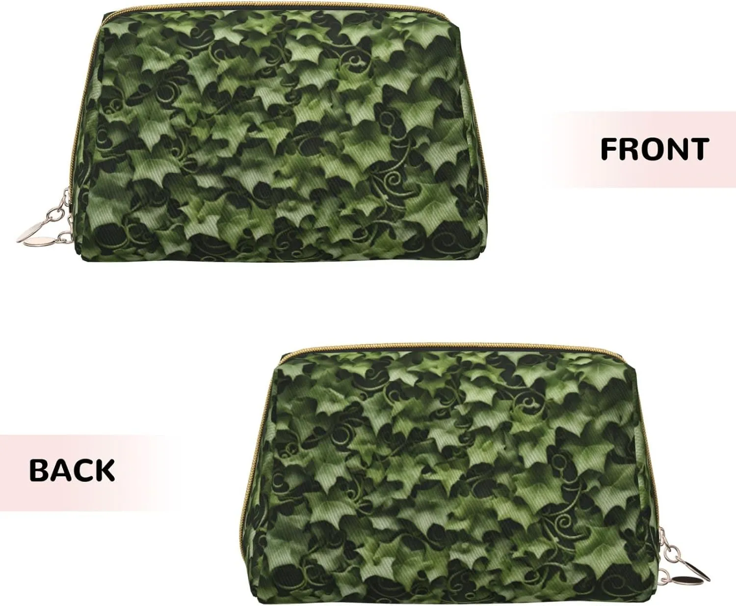 Floral Swirls Ivy Toiletry Travel Bag, Portable Cosmetic Organizer For Women, On-The-Go