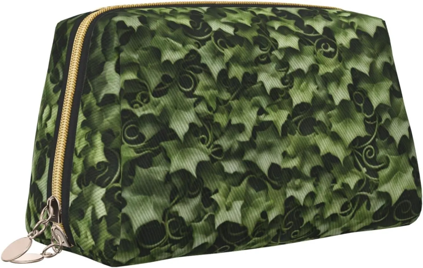 Floral Swirls Ivy Toiletry Travel Bag, Portable Cosmetic Organizer For Women, On-The-Go